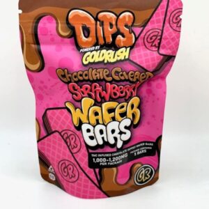 Chocolate Covered Strawberry Wafers UK | THC Infused Treat